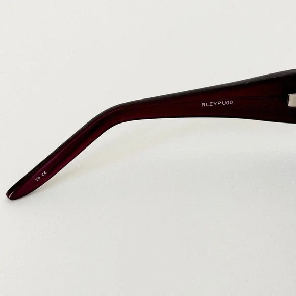 Dana Buchman RLEYPU00 Dark Purple/Gray New Geometric Wrap Women's Sunglasses - Picture 7 of 8